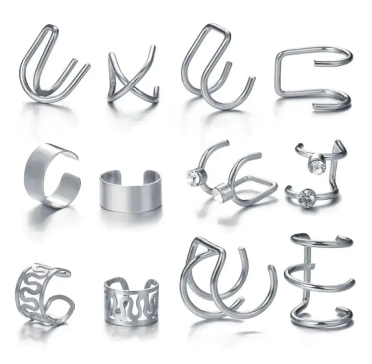 Creative Simple Non-pierced Ear Clip Five-piece Set