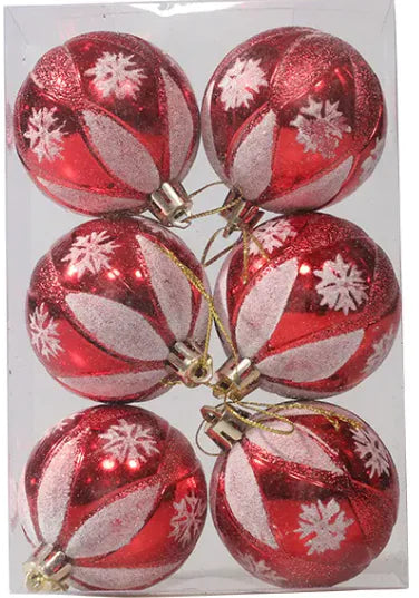 6cm Painted Christmas Ball Ornaments