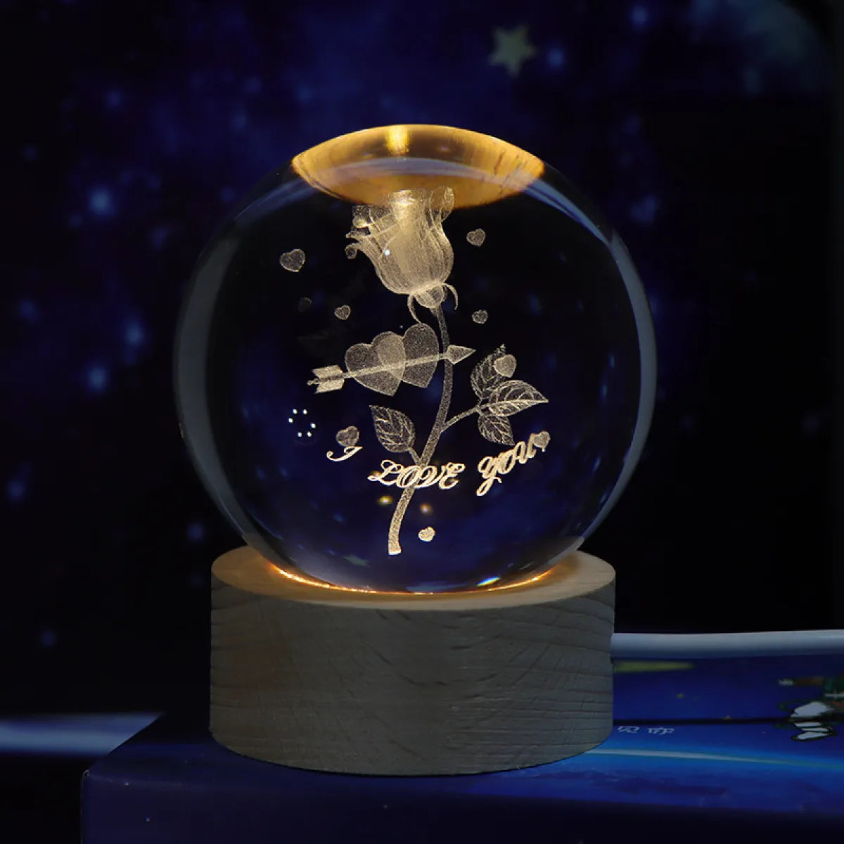 Crystal Ball Night Lamp Projection