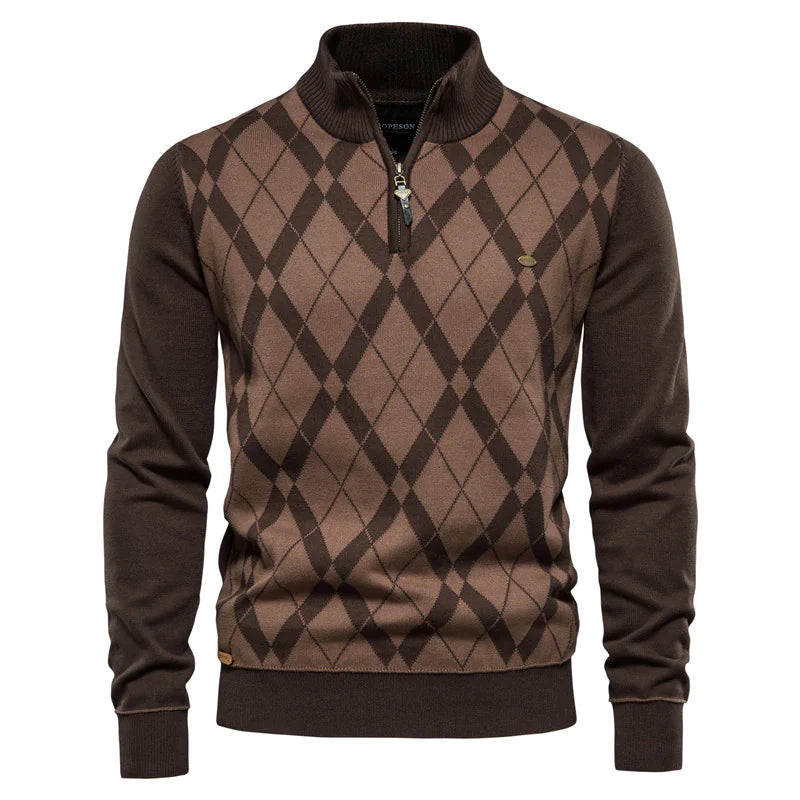 Half Zip British Long Sleeve Men&