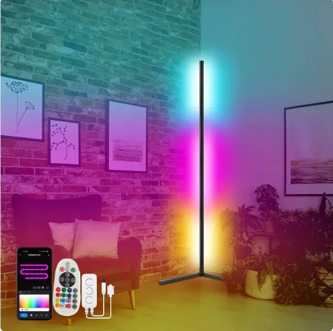 Symphony RGB Smart Corner Floor Lamp with Bluetooth &amp; App Control