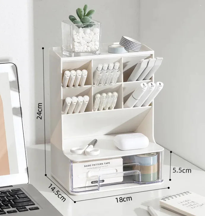 Angled Pen Holder Desk Organizer