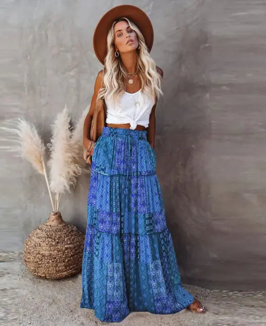 Bohemian Style Loose Skirt