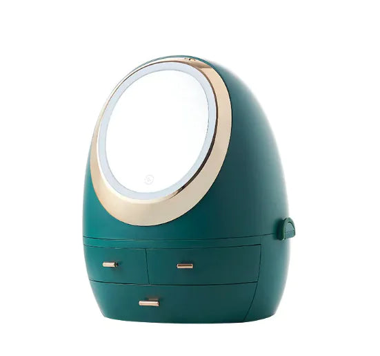 Egg Shaped Makeup Storage Box with Light