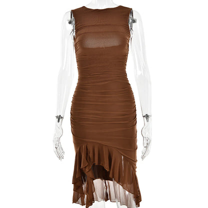 Slim Skinny Sleeveless Dress For Women