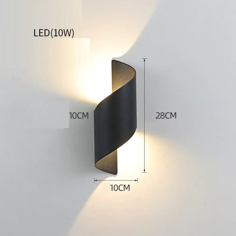 Waterproof Solar-Powered LED Wall Light