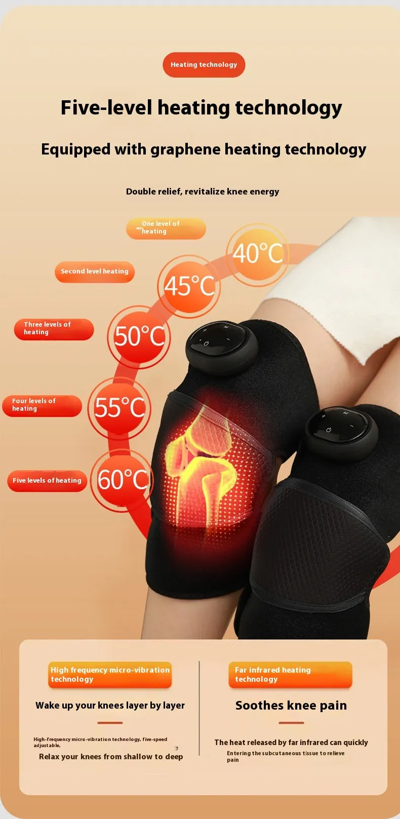 Electric Self-heating Knee Pads