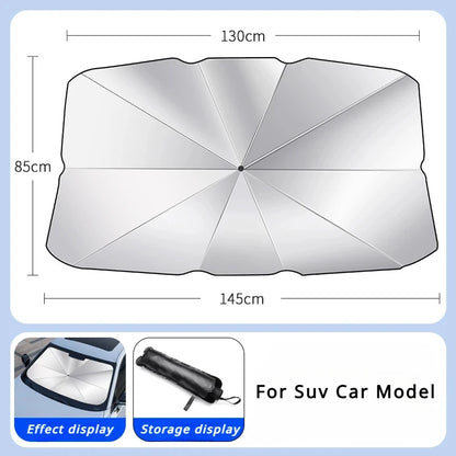 Car Sunshade Windshield Umbrella for Peugeot 208 308 408 508 2008 3008 4008 5008 Front Sun Shade Parasol Summer Sun Protection