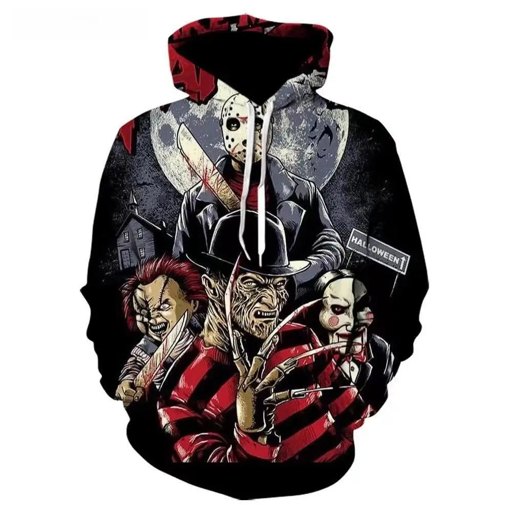 2023 Men Women Fashion Casual Pullover Streetwear Hoodies Halloween Kills Horror Movie Michael Myers 3D Print Hoodie Sweatshirts