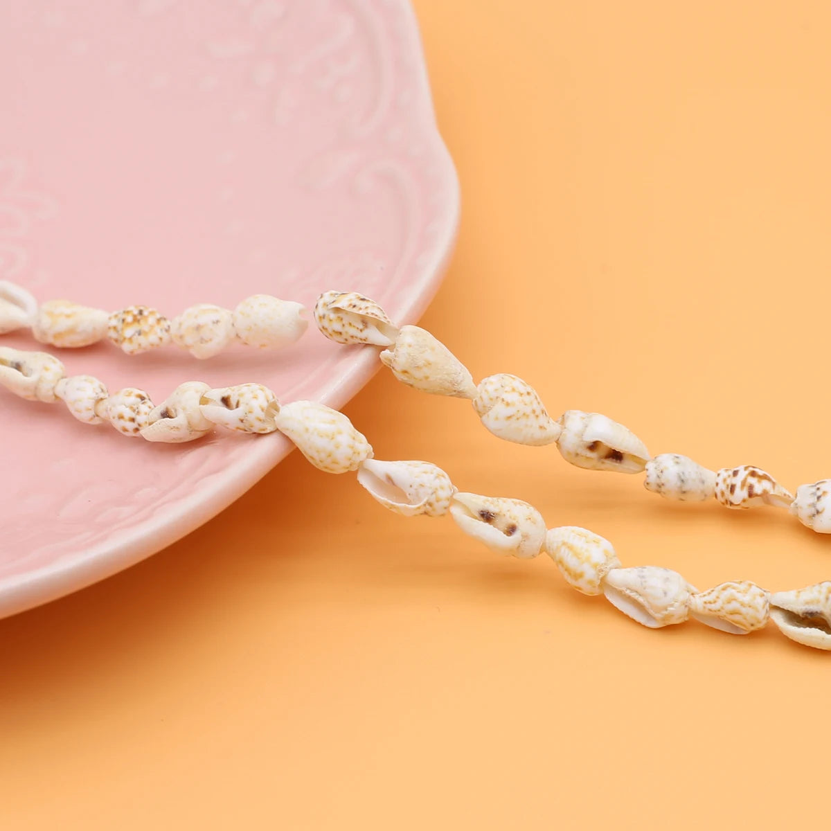 White Conch Loose Beads Natural Conch Shell Material Beads for DIY Ethnic Style Necklace Bracelet Earrings Jewelry Accessories