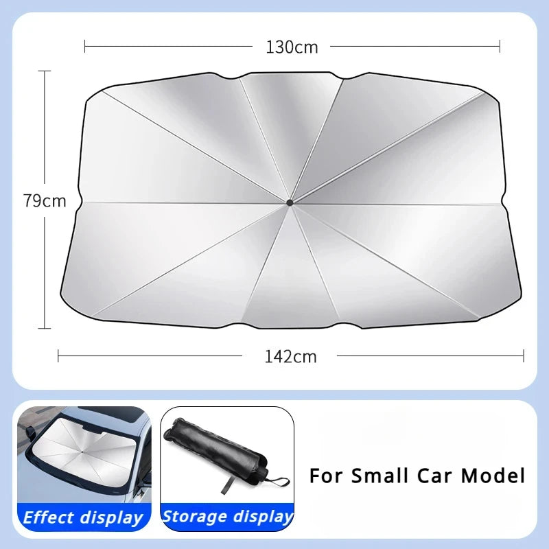 Car Sunshade Windshield Umbrella for Peugeot 208 308 408 508 2008 3008 4008 5008 Front Sun Shade Parasol Summer Sun Protection