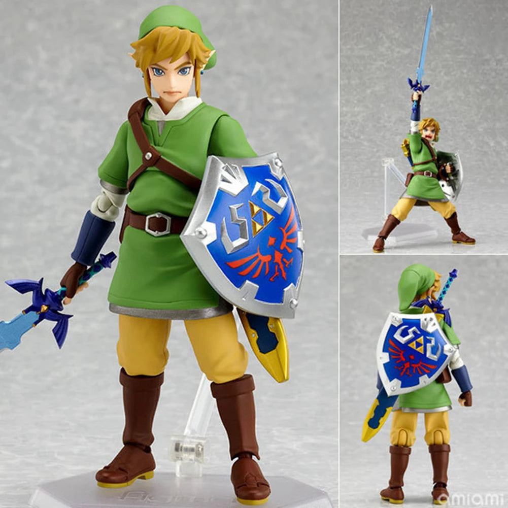 14cm Skyward Sword Anime Figure Model Collection Figma 153 Action Figure Home Decoration Link Figma Action Figure for Kid Child