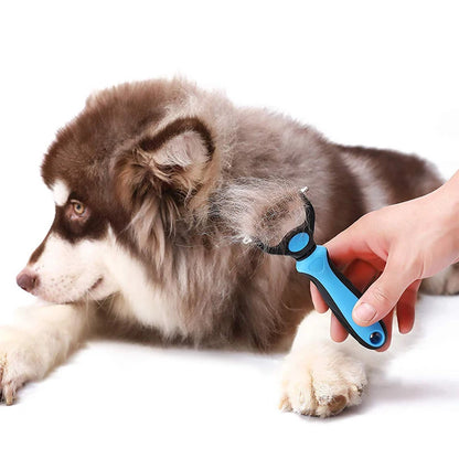 Dog Hair Remover Comb Professional Pet Deshedding Puppy Kittens Grooming Shedding Tools Double Sided Brush Pets Fur Knot Cutter