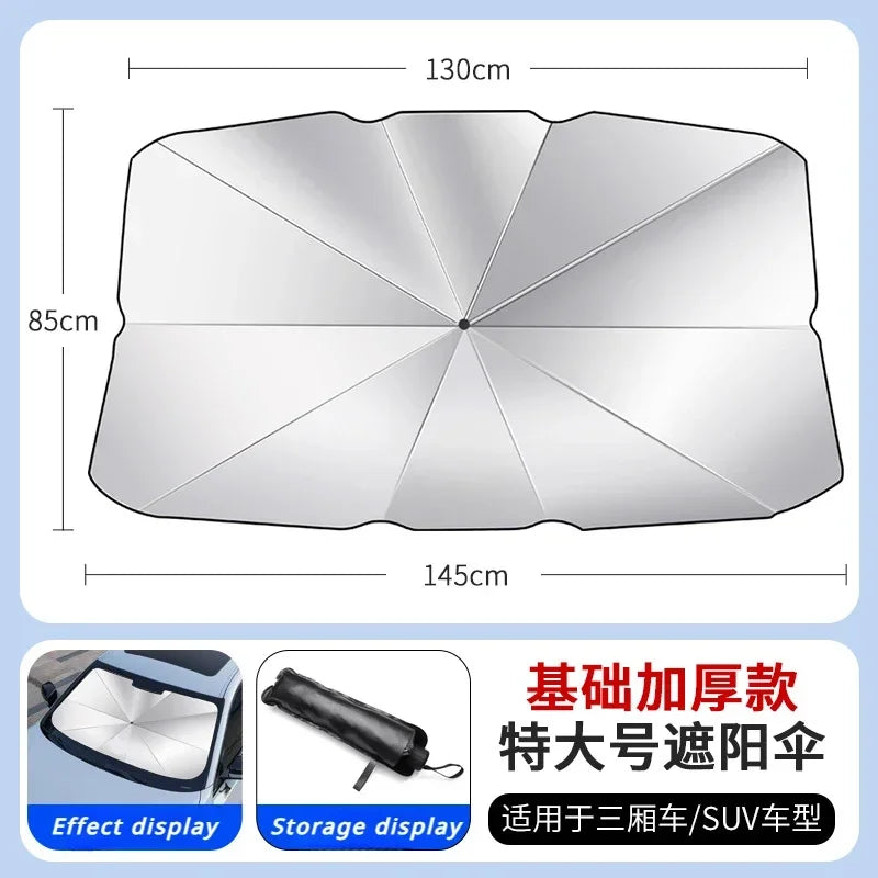 Car Sunshade Windshield Umbrella for Peugeot 208 308 408 508 2008 3008 4008 5008 Front Sun Shade Parasol Summer Sun Protection