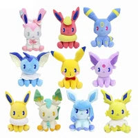 Anime Pokemon Plush Toy Kawaii Pikachu Charmander Squirtle Bulbasaur Eevee Stuffed Wholesale Claw Machine Doll Gift For Kids