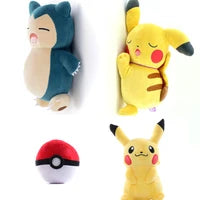 Anime Pokemon Plush Toy Kawaii Pikachu Charmander Squirtle Bulbasaur Eevee Stuffed Wholesale Claw Machine Doll Gift For Kids