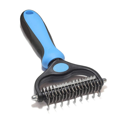 Dog Hair Remover Comb Professional Pet Deshedding Puppy Kittens Grooming Shedding Tools Double Sided Brush Pets Fur Knot Cutter