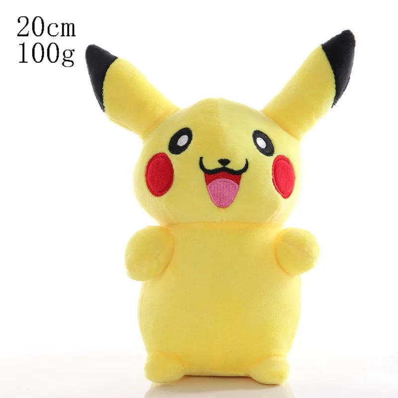 Anime Pokemon Plush Toy Kawaii Pikachu Charmander Squirtle Bulbasaur Eevee Stuffed Wholesale Claw Machine Doll Gift For Kids