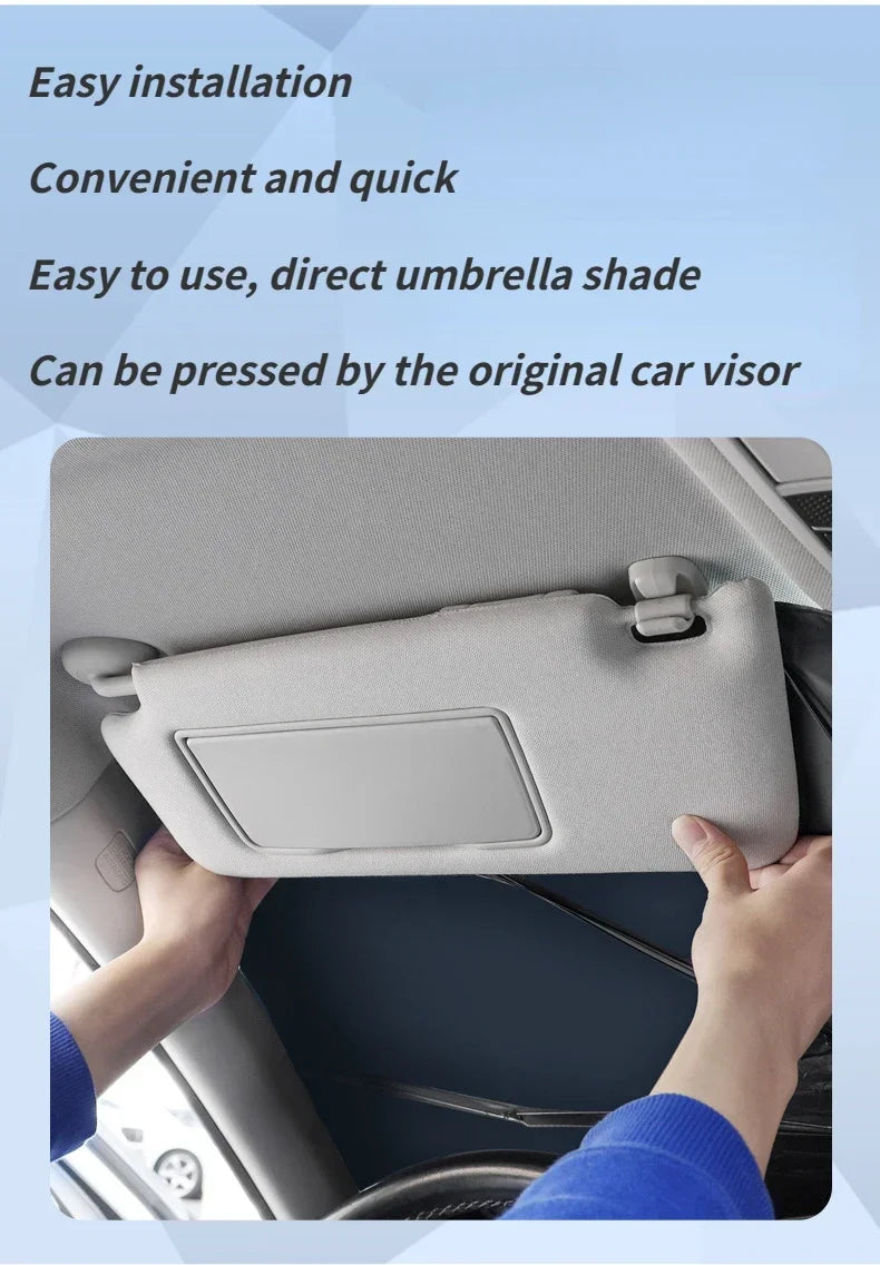 Car Sunshade Windshield Umbrella for Peugeot 208 308 408 508 2008 3008 4008 5008 Front Sun Shade Parasol Summer Sun Protection