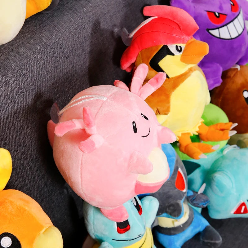 Anime Pokemon Plush Toy Kawaii Pikachu Charmander Squirtle Bulbasaur Eevee Stuffed Wholesale Claw Machine Doll Gift For Kids