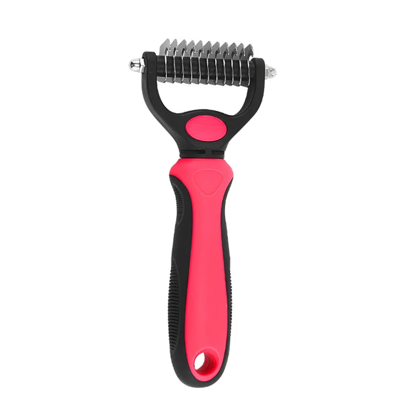 Dog Hair Remover Comb Professional Pet Deshedding Puppy Kittens Grooming Shedding Tools Double Sided Brush Pets Fur Knot Cutter