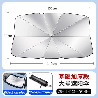 Car Sunshade Windshield Umbrella for Peugeot 208 308 408 508 2008 3008 4008 5008 Front Sun Shade Parasol Summer Sun Protection