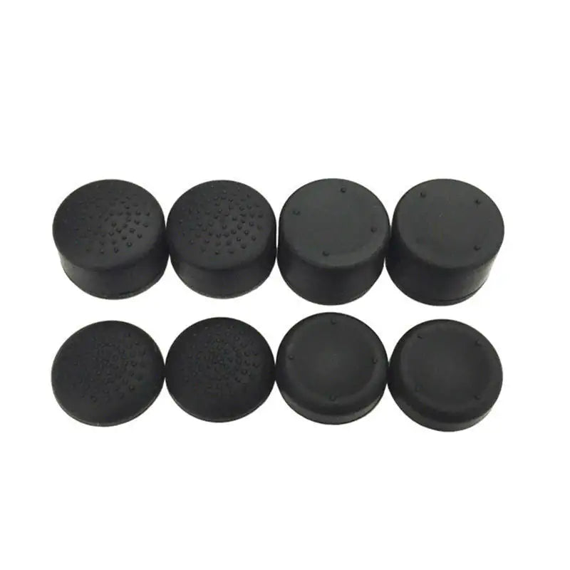 8Pcs Black Silicone Thumb Stick Grip Cover Caps For PS4 &amp; Xbox One Controller US