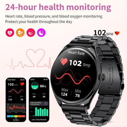 2024New Smartwatch Bluetooth Talk Smartwatch Music Play IP68 Waterproof Slim Smartwatch Men And women Sports Fitness For Android