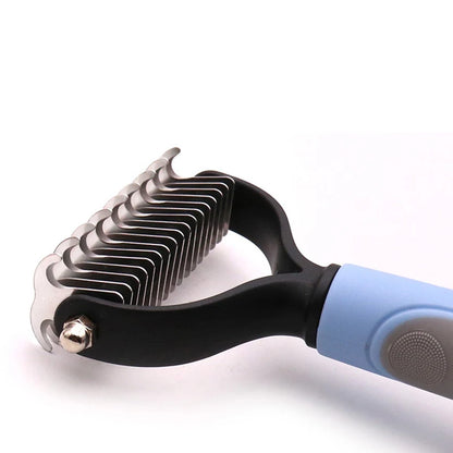 Dog Hair Remover Comb Professional Pet Deshedding Puppy Kittens Grooming Shedding Tools Double Sided Brush Pets Fur Knot Cutter