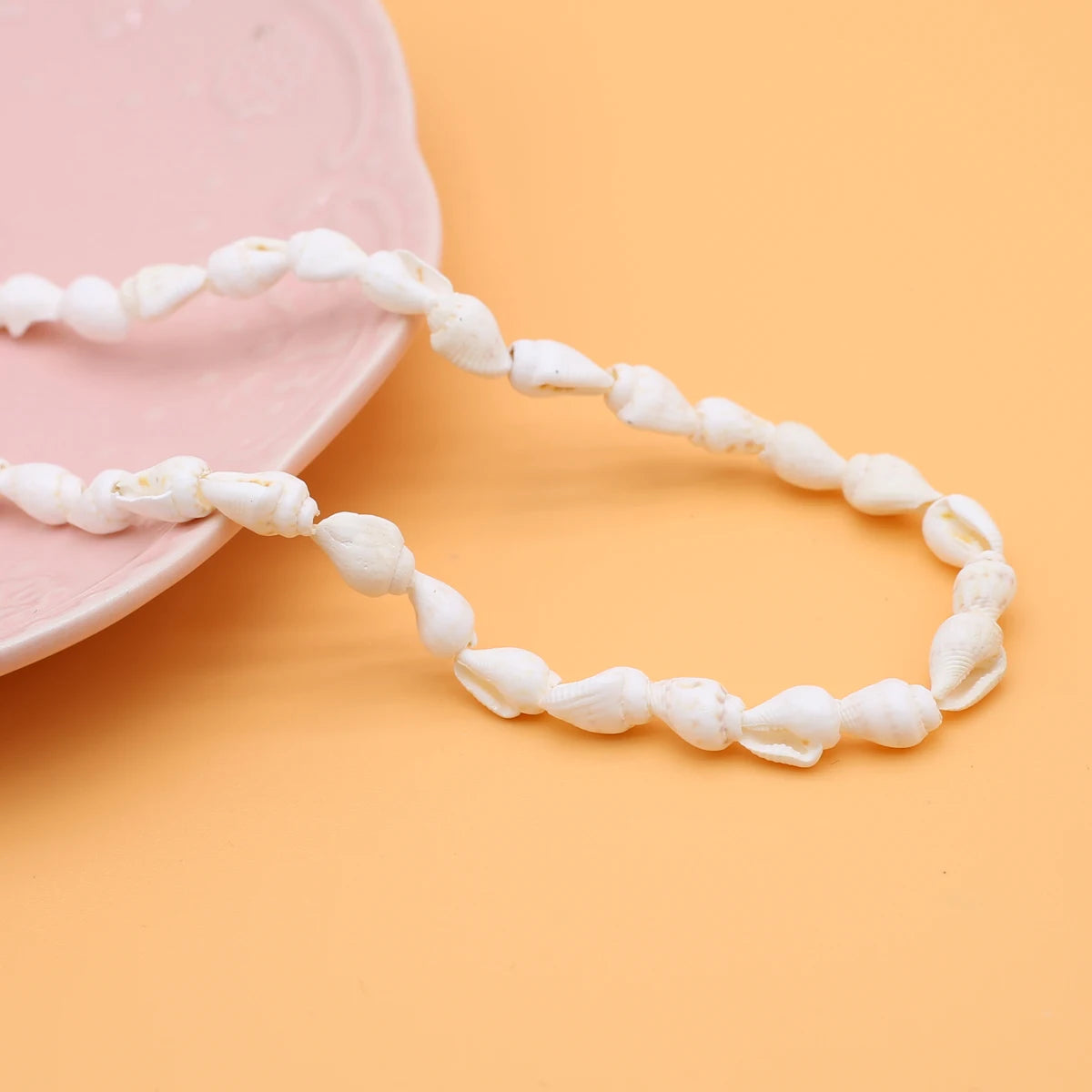 White Conch Loose Beads Natural Conch Shell Material Beads for DIY Ethnic Style Necklace Bracelet Earrings Jewelry Accessories