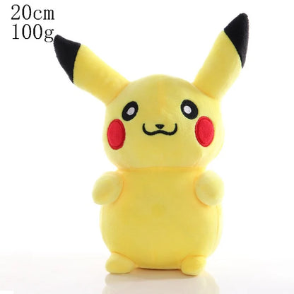 Anime Pokemon Plush Toy Kawaii Pikachu Charmander Squirtle Bulbasaur Eevee Stuffed Wholesale Claw Machine Doll Gift For Kids