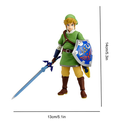 14cm Skyward Sword Anime Figure Model Collection Figma 153 Action Figure Home Decoration Link Figma Action Figure for Kid Child