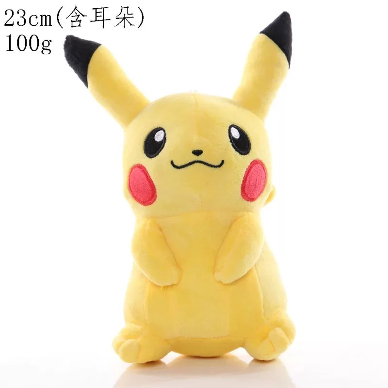 Anime Pokemon Plush Toy Kawaii Pikachu Charmander Squirtle Bulbasaur Eevee Stuffed Wholesale Claw Machine Doll Gift For Kids