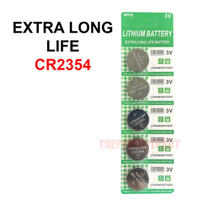 5 PCS CR2354 Lithium Battery 3V Button Cell Computer Portable Devices EXTRA LIFE