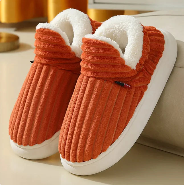 CozyPair Unisex Winter Slippers – Plush Cotton Fleece for Indoor &amp; Outdoor