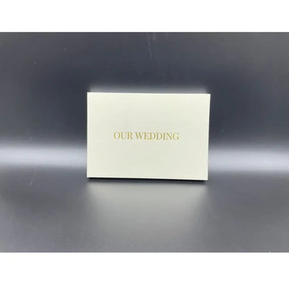 Wedding Video Linen Greeting Card