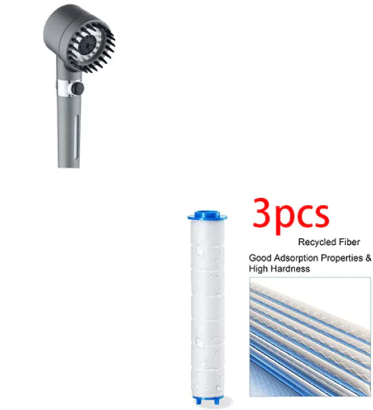 3-Mode High Pressure Shower Head