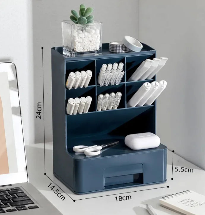 Angled Pen Holder Desk Organizer