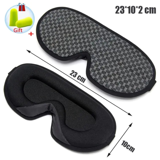 Memory Foam Silk Sleep Mask &amp; Eye Patches