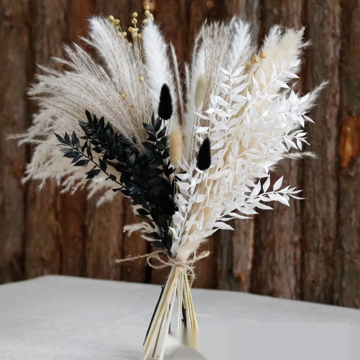 Small Dried Reed Flower Bouquet Finished Rabbit Tail Grass Mix And Match