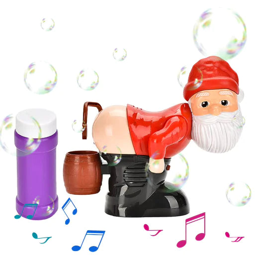 Electric Santa Claus Bubble Machine with Music &amp; Light