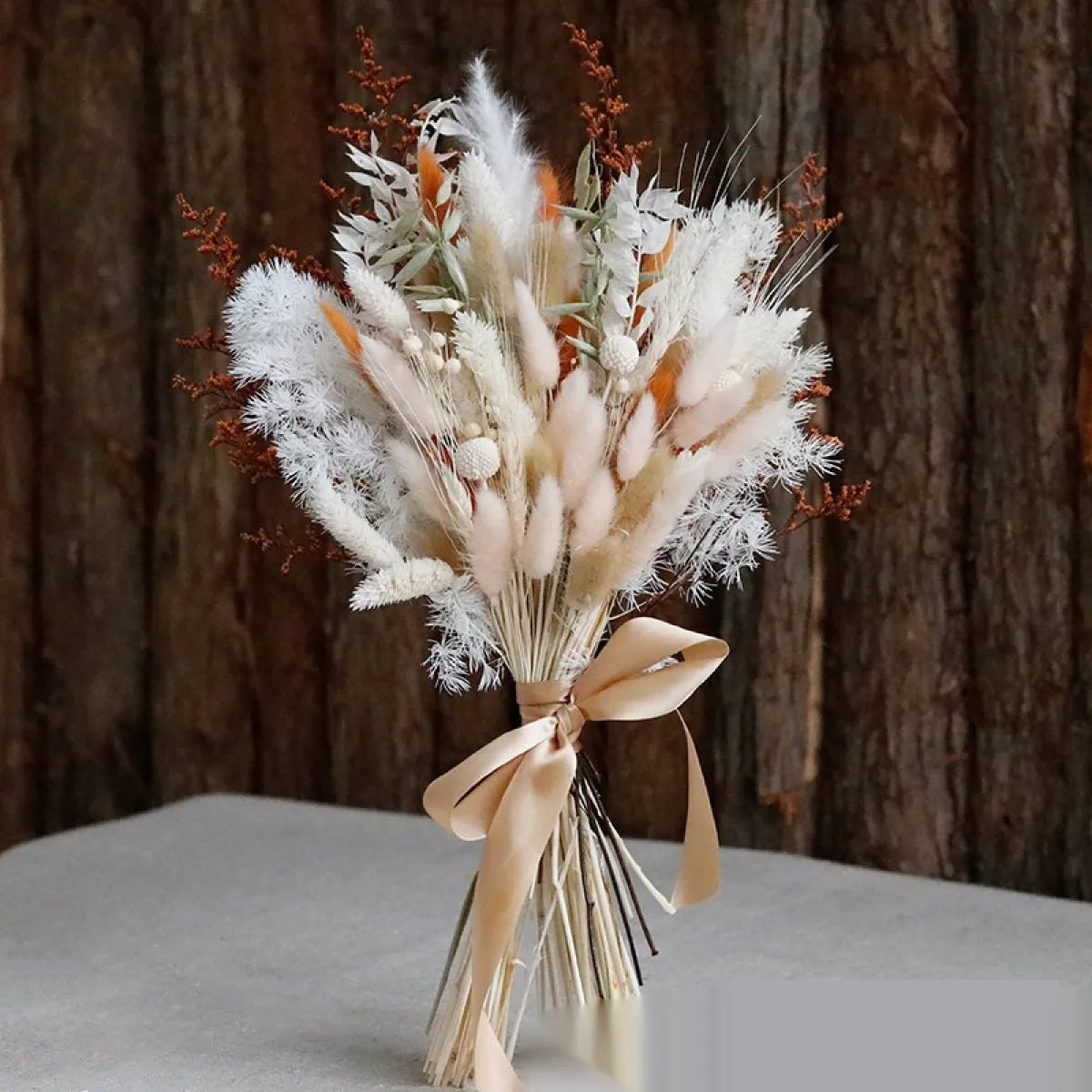 Small Dried Reed Flower Bouquet Finished Rabbit Tail Grass Mix And Match