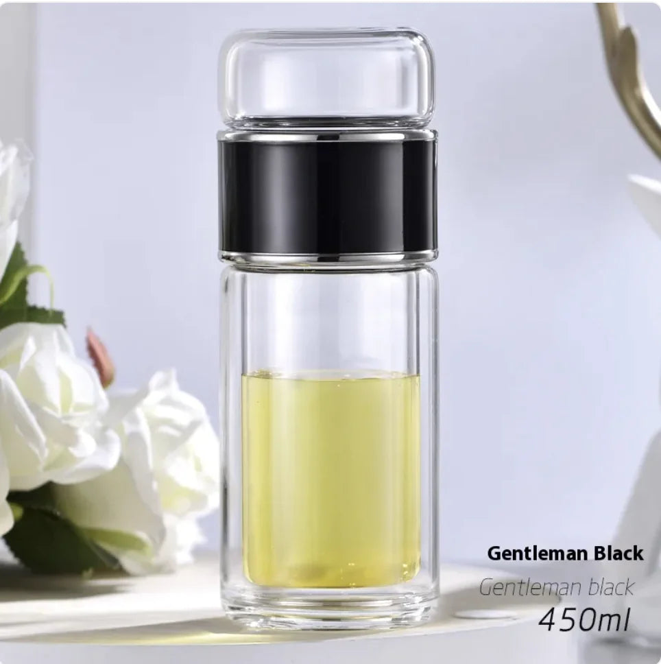 Double-layer Borosilicate Glass Tea Infuser