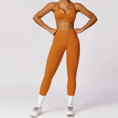 Quick-Dry Zipper Yoga Suit