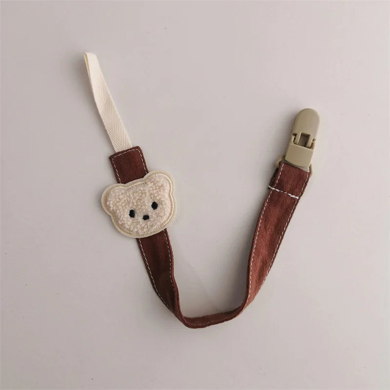 Baby Bear Pacifier Anti-drop Chain Clip