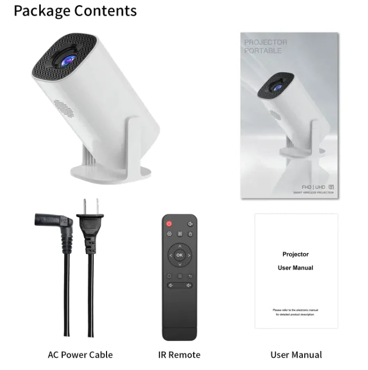 Ultra HD Mini 4K Projector for Home