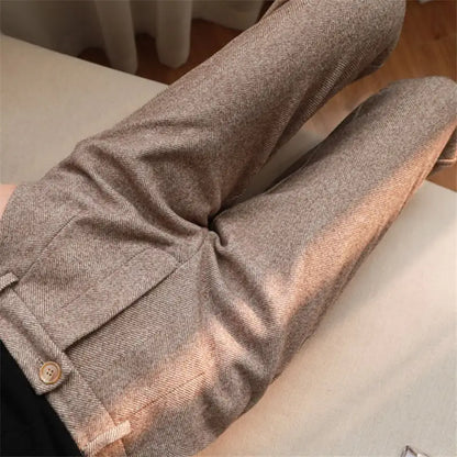 Women Casual Woolen Trousers