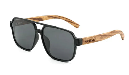 Vintage Wooden Polarized Sunglasses – Eco-Friendly UV Protection