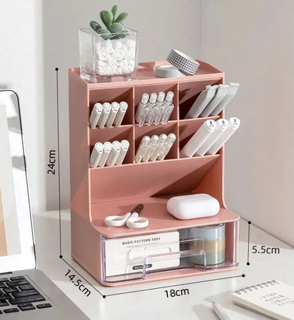 Angled Pen Holder Desk Organizer