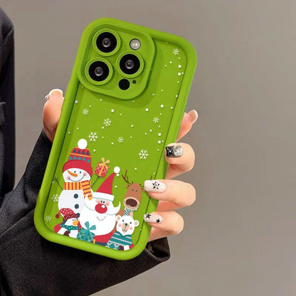 Cute Santa Claus Phone Case Frosted Advanced